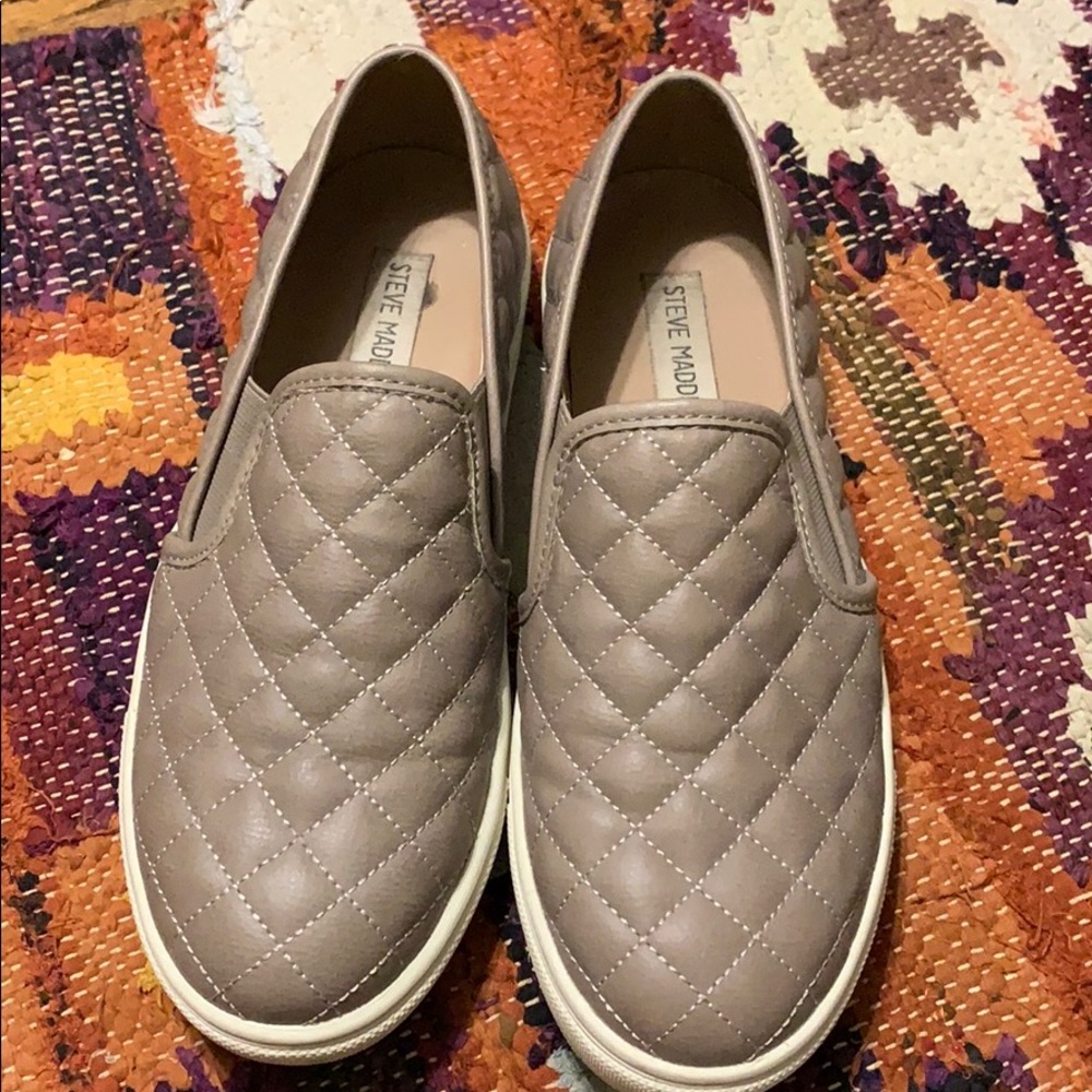 Steve Madden quilted slip ons